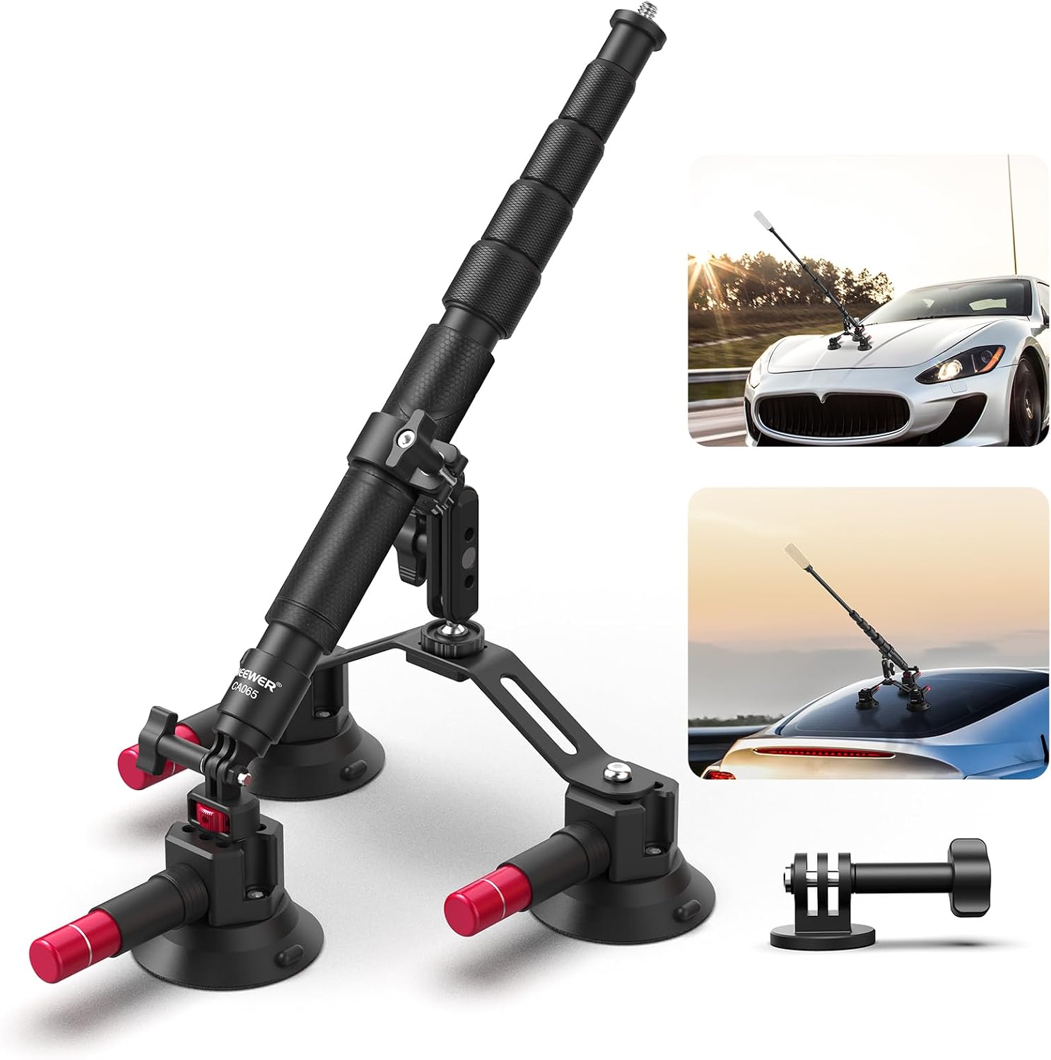 Stabilizer Screw In - NEEWER Triple Suction Cup Car Mount