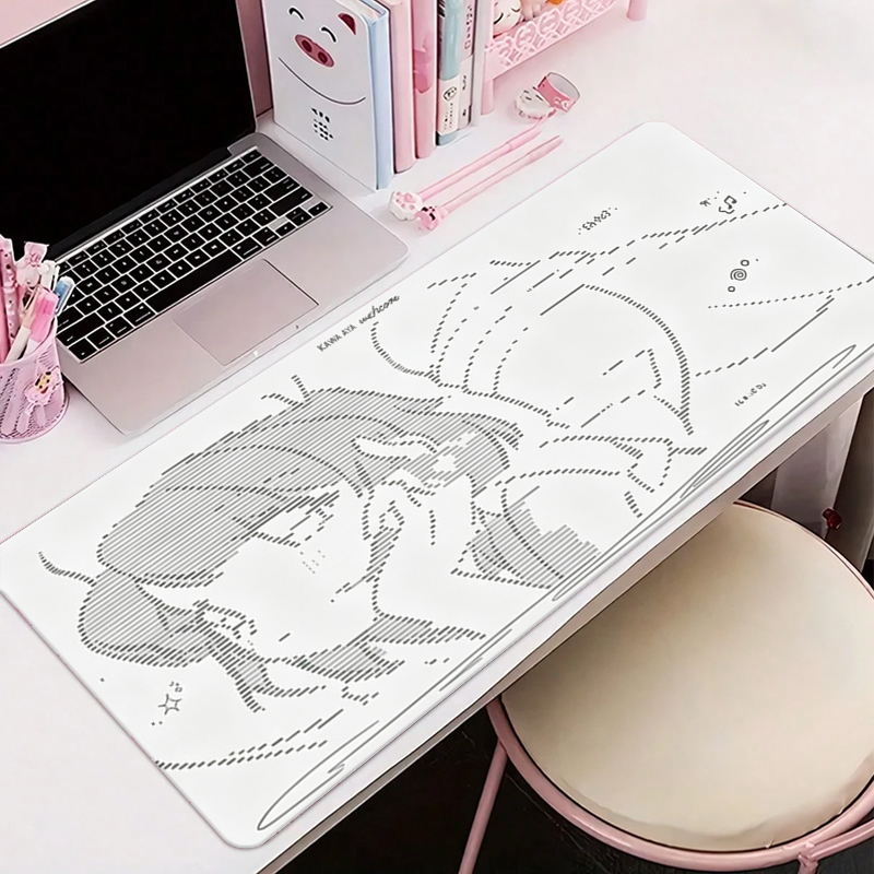 Gaming Keyboard And Mouse Pad - 1Pcs Leather Mouse Pad Anime Angel