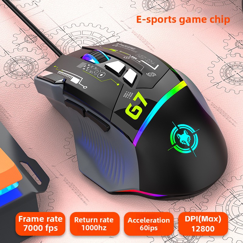 G6 Wired Gaming Mouse 128000DP - огляд і ціна Gaming Keyboard 1 Hand