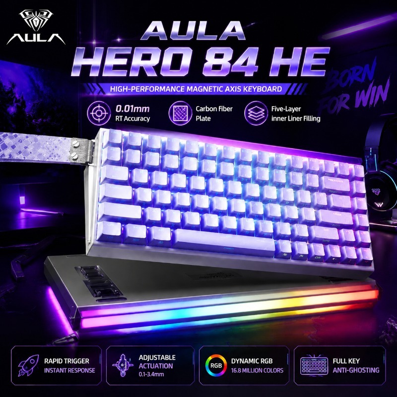 AULA HERO84 Magnetic Gaming Me - огляд і ціна Gaming Keyboard Ergo