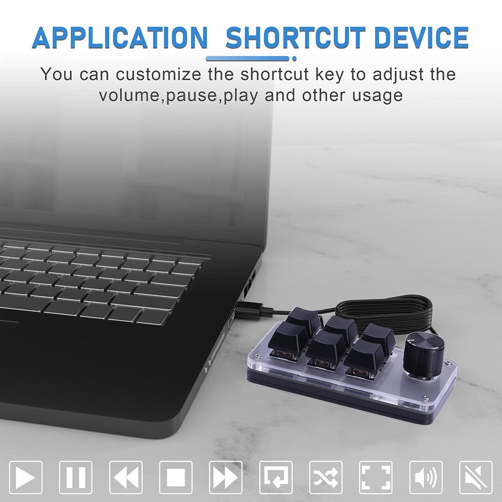 6 Key 1 Knob One Handed Mechan - огляд і ціна Gaming Keyboard 1 Hand