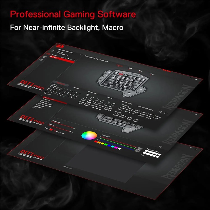 New Redragon K585 PRO Wireless - огляд і ціна Gaming Keyboard 1 Hand
