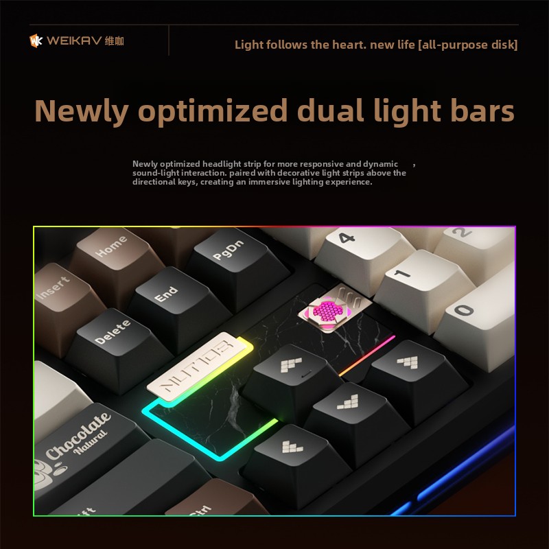 WEIKAV NUT108 Mechanical Keybo - огляд і ціна Gaming Keyboard Ergo
