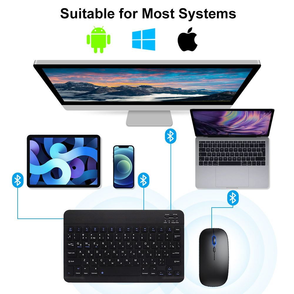 Bluetooth Keyboard and Mouse F - огляд і ціна Gaming Keyboard Mouse Wireless