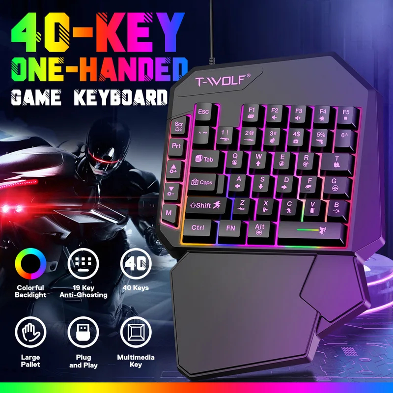 5 In 1 Set 35keys One Handedly - огляд і ціна Gaming Keyboard 1 Hand