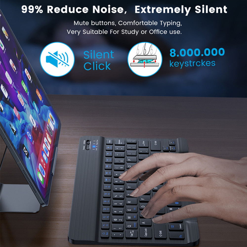 10 lnch Wireless  Bluetooth Mi - огляд і ціна Gaming Keyboard Mouse Wireless