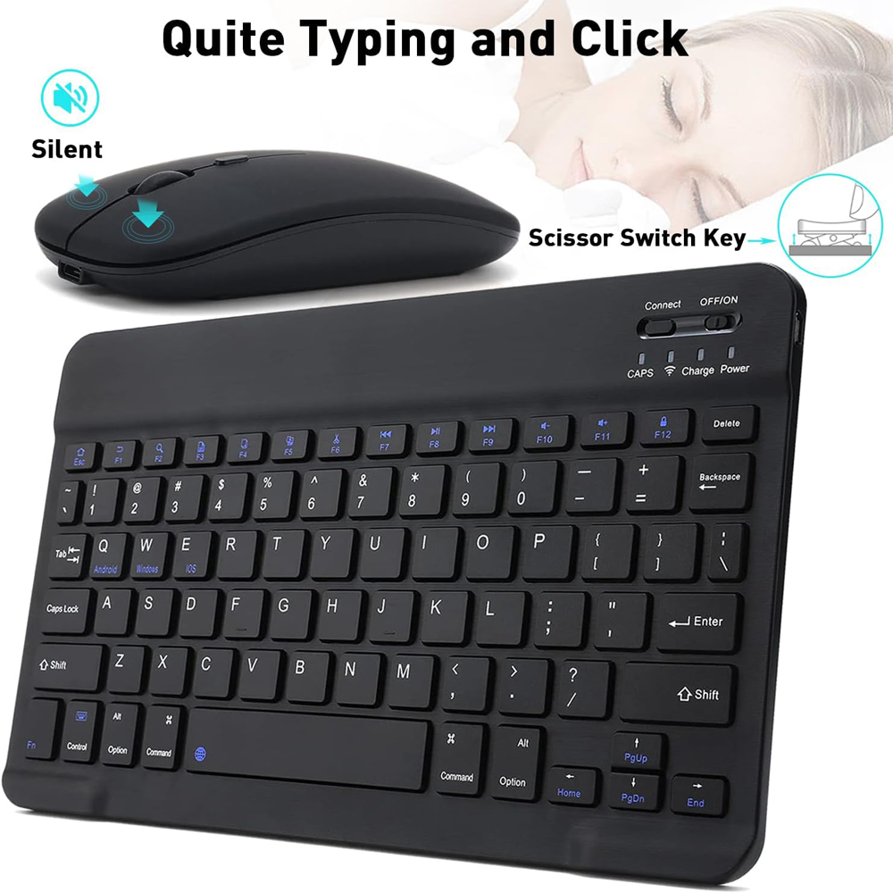 10 lnch Wireless  Bluetooth Mi - огляд і ціна Gaming Keyboard Mouse Wireless
