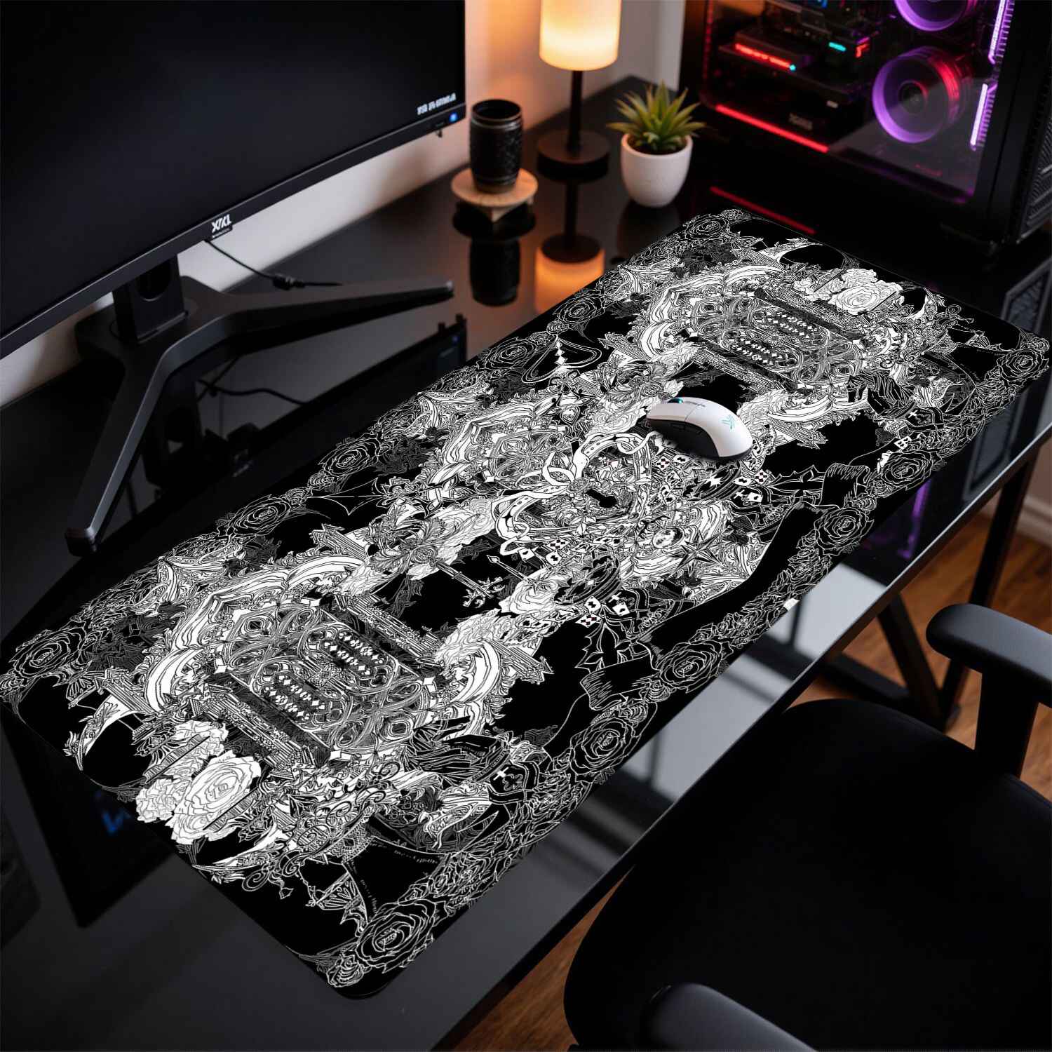 Divine Realm Gothic Building M - огляд і ціна Gaming Keyboard And Mouse Pad