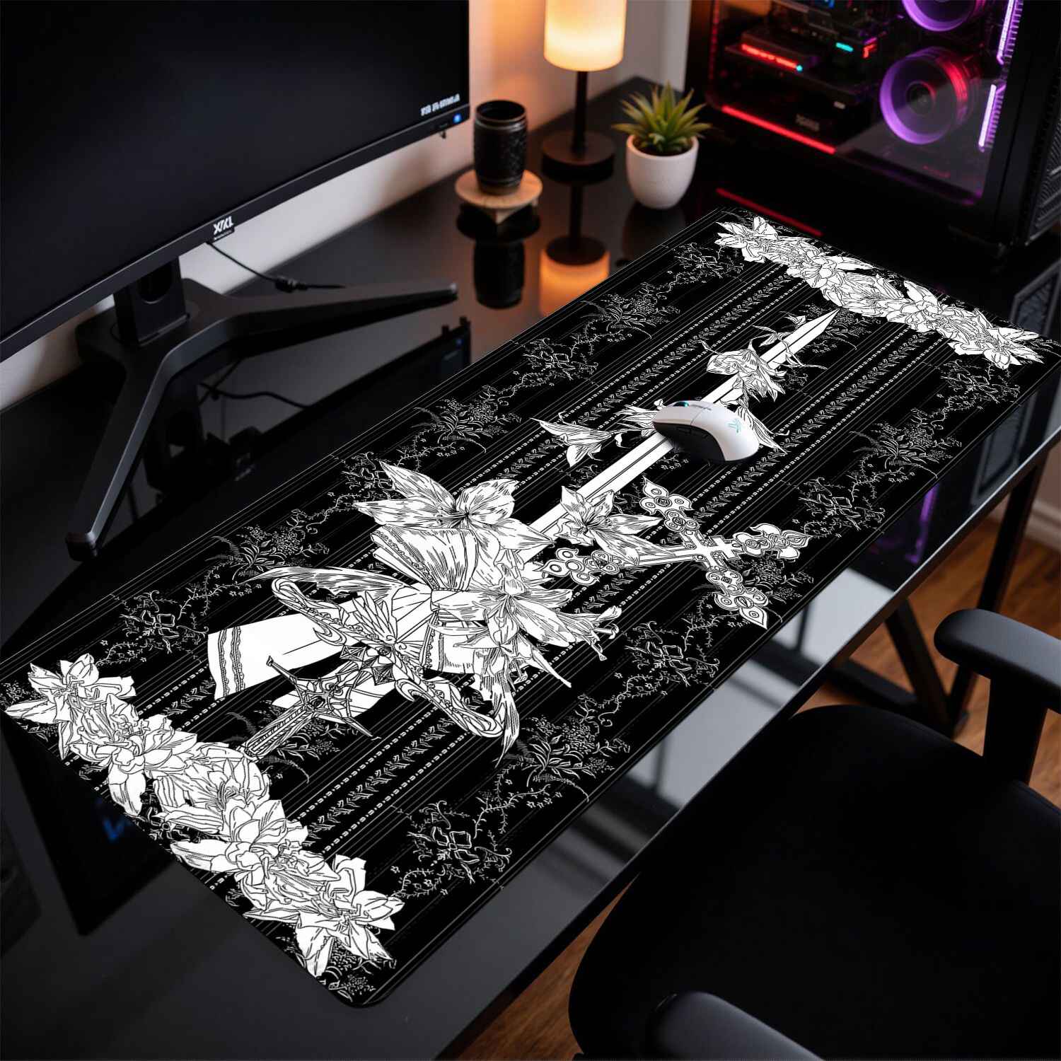 Divine Realm Gothic Building M - огляд і ціна Gaming Keyboard And Mouse Pad