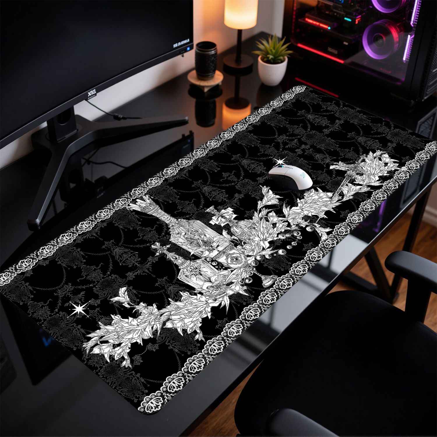 Divine Realm Gothic Building M - огляд і ціна Gaming Keyboard And Mouse Pad