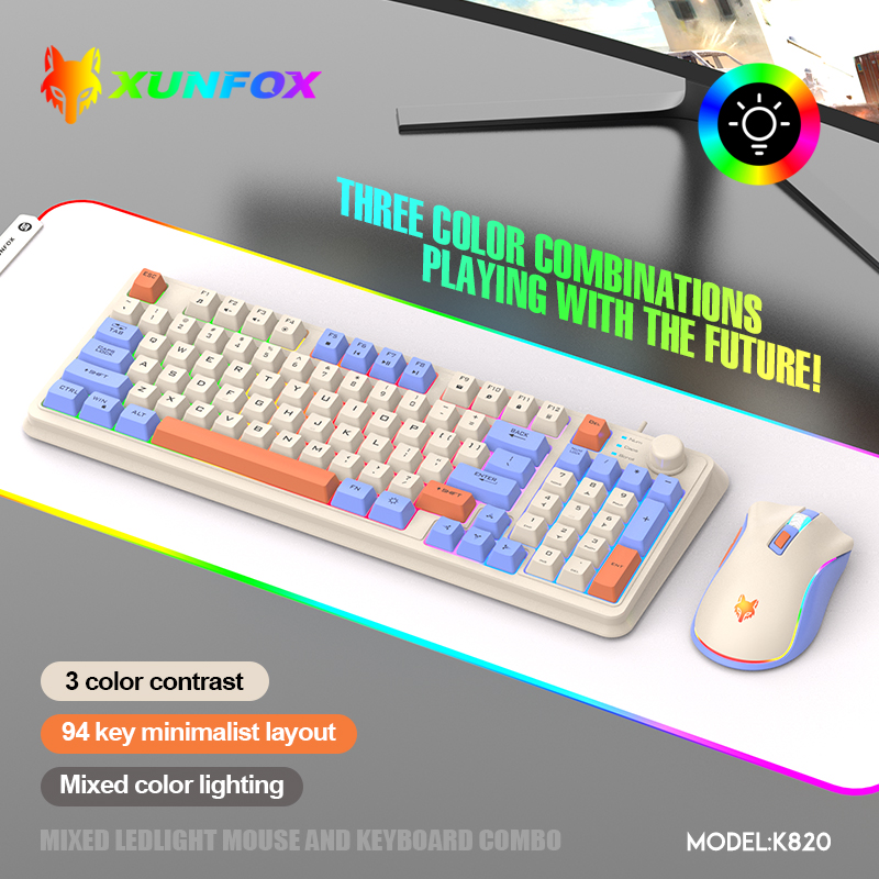 K820 USB Wired Game Keyboard M - огляд і ціна Gaming Keyboard Mouse Wireless