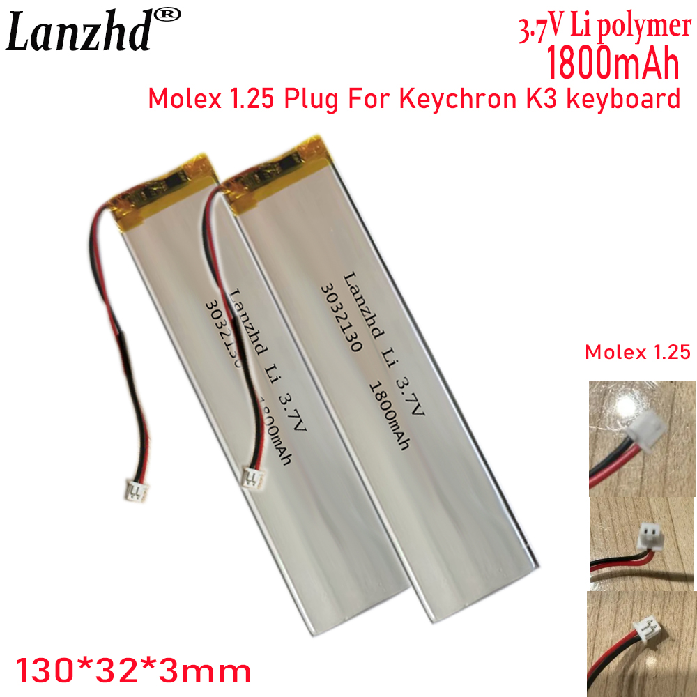 1-20 Pcs 3032130 3.7V 1800mAh  - огляд і ціна Gaming Keyboard Tester