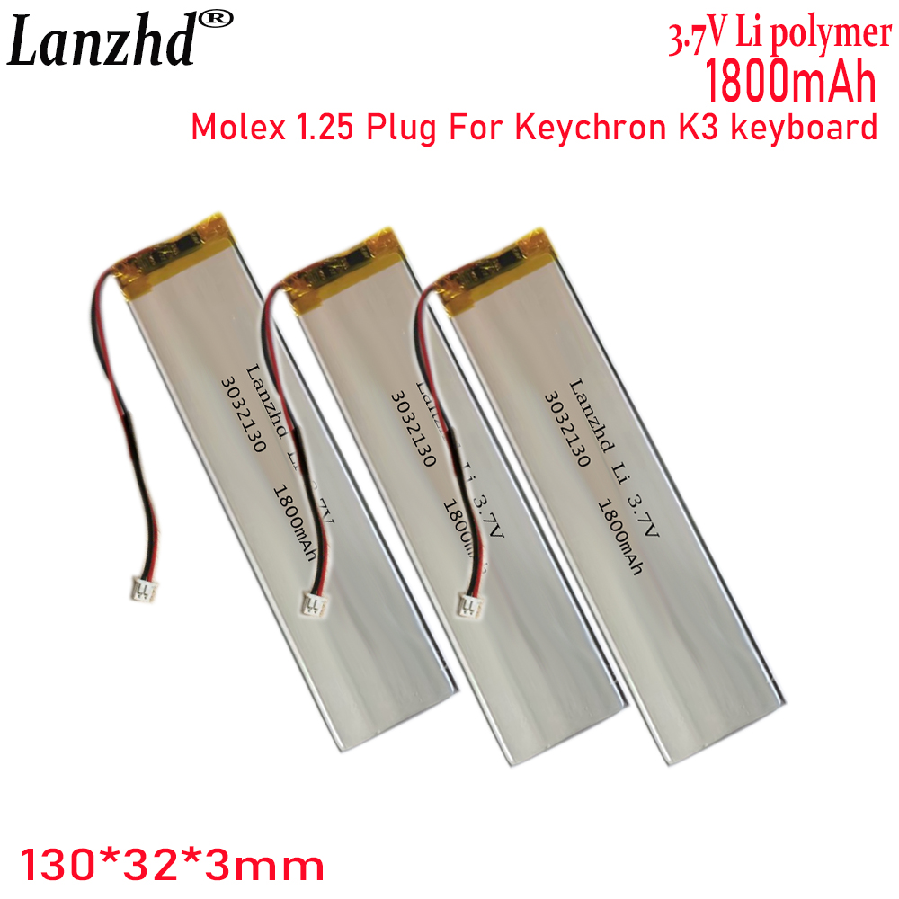 1-20 Pcs 3032130 3.7V 1800mAh  - огляд і ціна Gaming Keyboard Tester