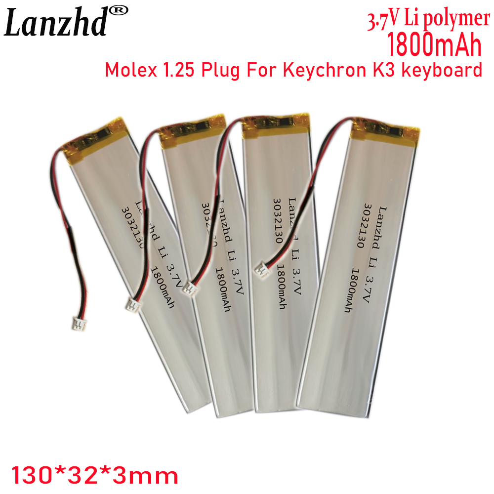 1-20 Pcs 3032130 3.7V 1800mAh  - огляд і ціна Gaming Keyboard Tester