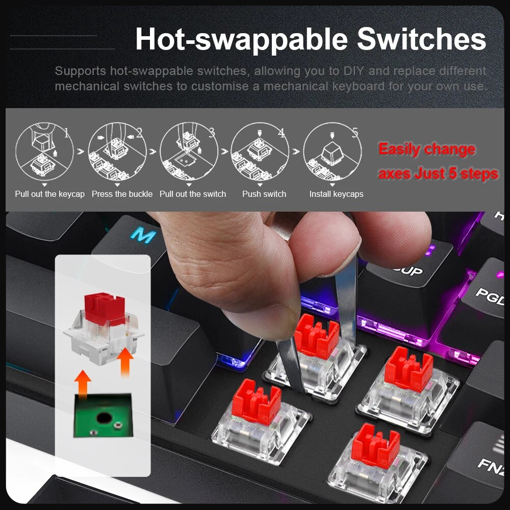 E-YOOSO Z686 RGB USB 60% Mini  - огляд і ціна Gaming Keyboard E Yooso