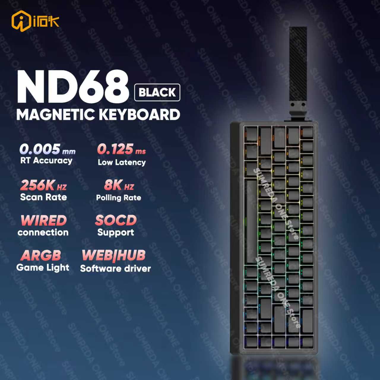 IROK ND68 ND68Pro Hall Effect  - огляд і ціна Gaming Keyboard Hall Effect Switches