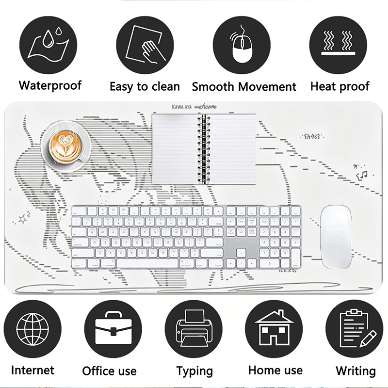 1Pcs Leather Mouse Pad Anime A - огляд і ціна Gaming Keyboard And Mouse Pad